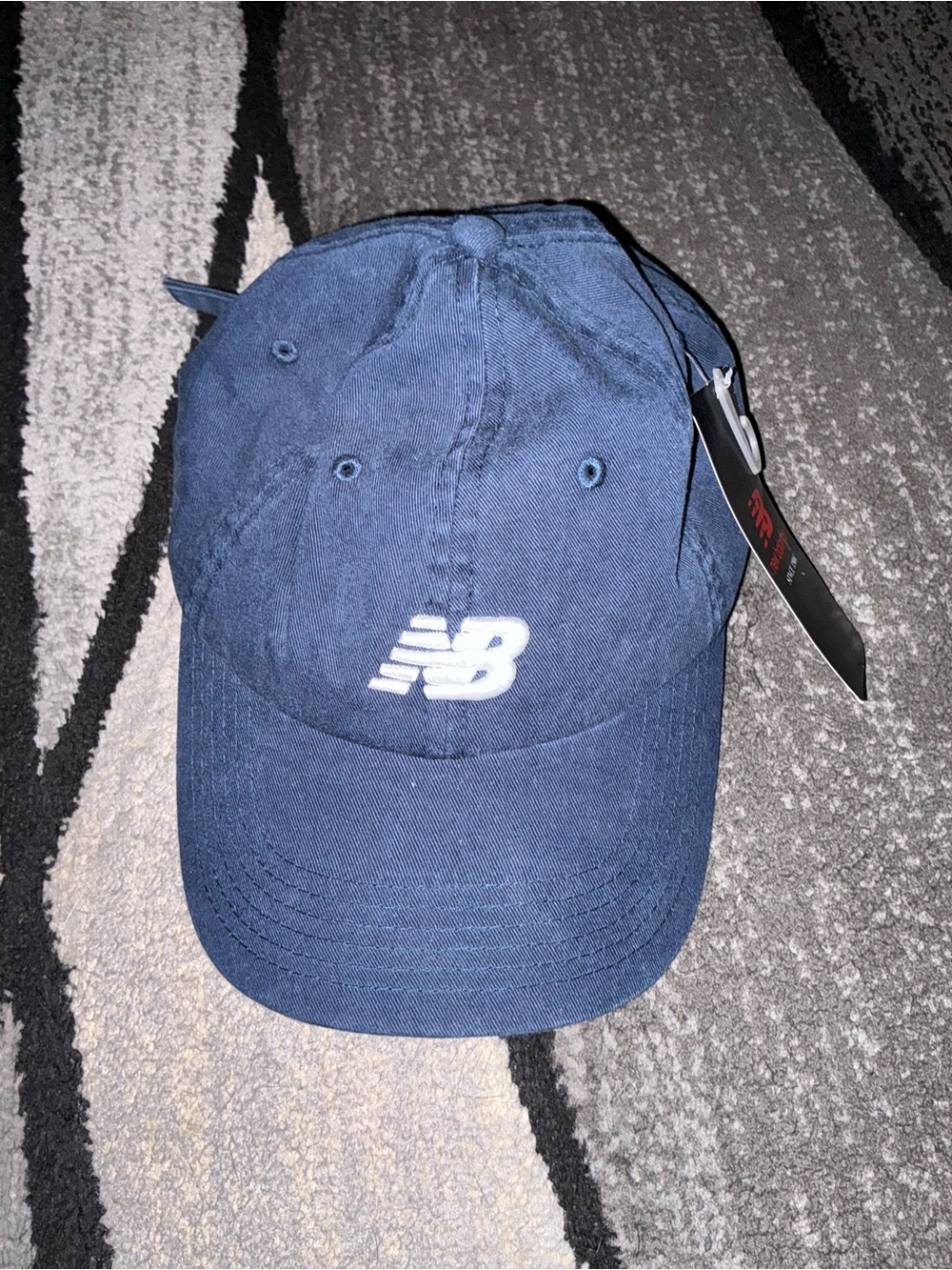 New Balance Logo Navy Blue Cotton Adjustable Hat Cap